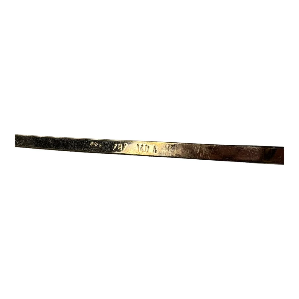 AOSafety Vintage Eyeglasses Frame AO787 OC-1000‎ 59-15-145 Gold Full Rim H3224